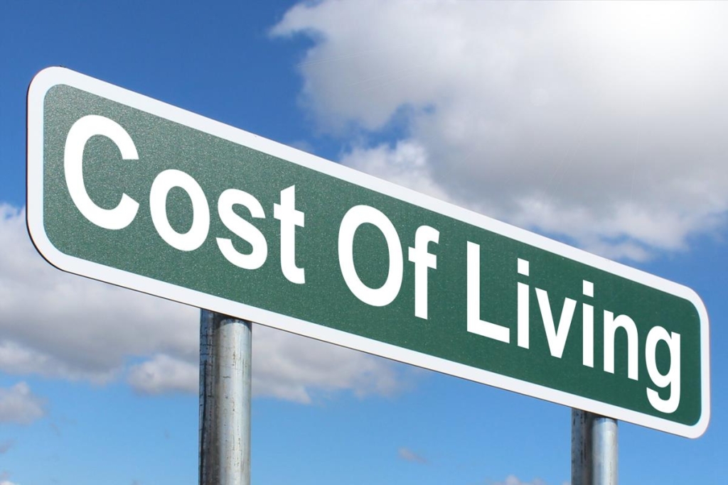 Cost of Living Roadsign