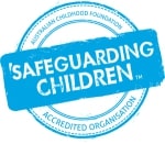 Logo indicating that Anglicare Tasmania is accredited for safeguarding children.