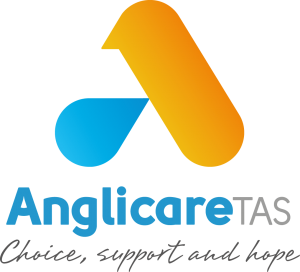 Anglicare Tasmania logo - Choice, support and hope